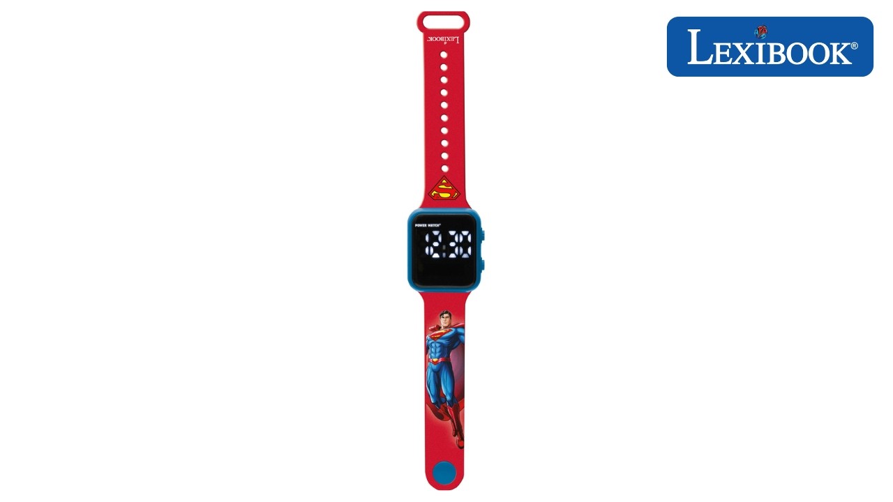 DMW060SU - Superman LED Digital Watch with alarm - Lexibook - YouTube