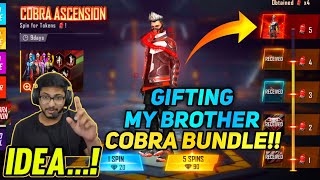 Gifting My Brother Cobra Ascension Bundle  -  Free Fire Telugu - MBG ARMY