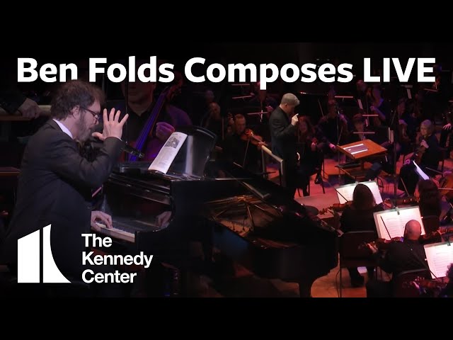 Ben Folds Composes a Song LIVE for Orchestra In Only 10 Minutes class=