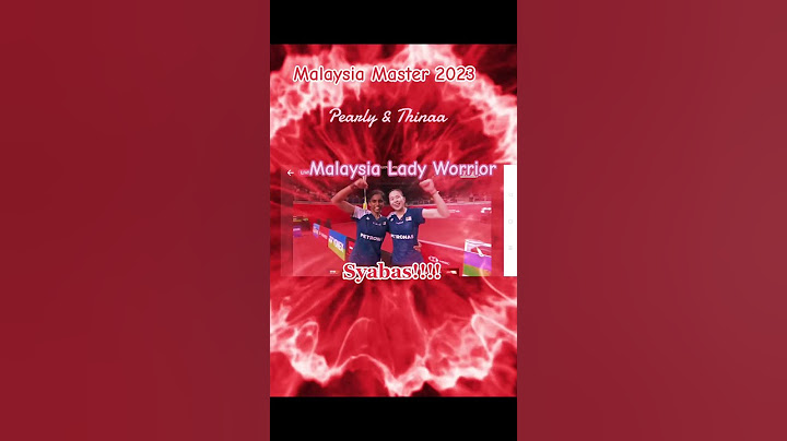 Malaysia Master WD SF Pearly Tan & Thinaah vs Korean Pair - winning moment #mastermalaysia2023