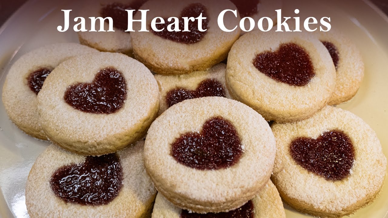 Я пеку эти печенья в форме сердечек с джемом снова и снова — слишком просто и слишком вкусно ❤️🍪