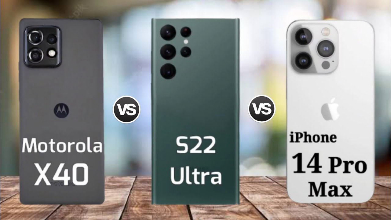 Motorola X40 vs Galaxy S22 Ultra vs iPhone 14 Pro Max || Full Comparison