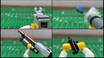 Lego first person stop motion weapons tests Part 5