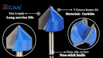 Router Bit V shape Groove Milling Cutter Woodworking Carbide Engraving Bit
