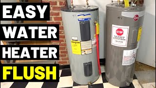 2 EASY WAYS To Flush/Drain WATER HEATERS! (Pro Plumber Tips For Flushing Your Water Heater GAS/ELEC)