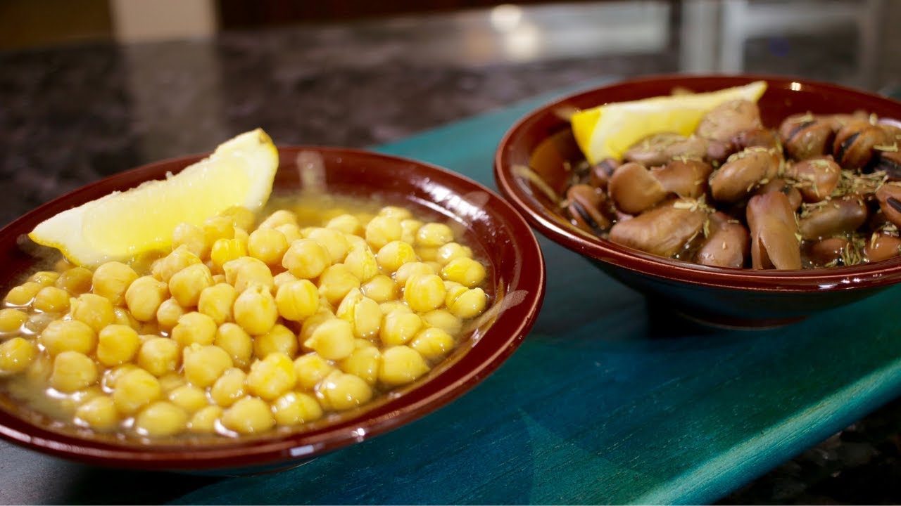 How to make Chickpea & Fava Bean Mezza (Assyrian Food) YouTube