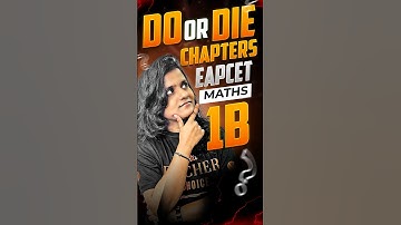 Chapters for EAPCET MATHS 1B #vedantutelugu #eapcet