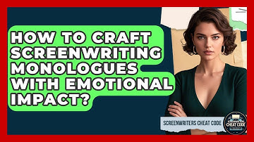 How To Craft Screenwriting Monologues With Emotional Impact? - Screenwriter