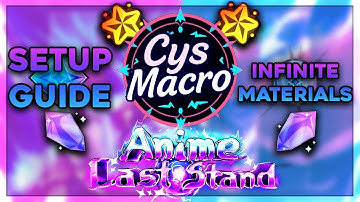 CYS MACRO Is The BEST FREE Roblox Anime Last Stand Macro!! (Setup Guide)