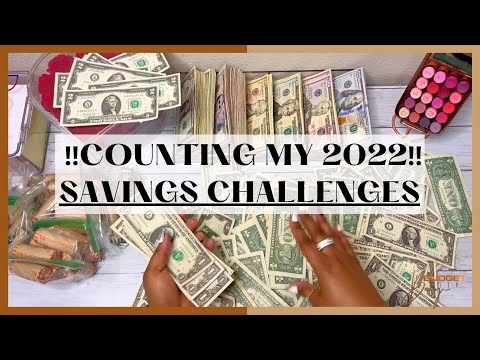 HUGE UNSTUFFING ! | COUNTING MY 2022 SAVINGS CHALLENGES | HOW MUCH DID I SAVE IN 5 MONTHS ?!?!