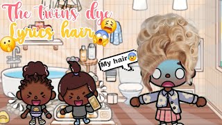 Toca Boca || The twins coulor  Lyrics hair blonde 😫😱 || *dramatic*  || Voiced 🎤