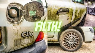 FILTHY CLIO GETS A GOOD OLD SCRUB!