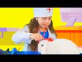 Veterinarian treats animals - songs for children |Hello Makar