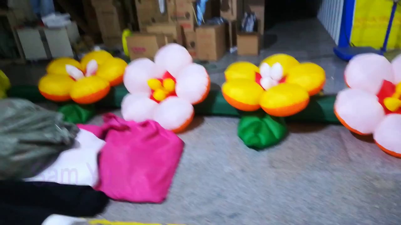 inflatable world 18 m Length inflatable flower chain for wedding