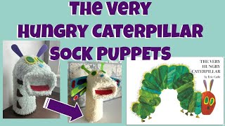 DIY Sock Puppets for The Very Hungry Caterpillar 🐛 & Butterfly 🦋 | Easy Kids Storytime Activity