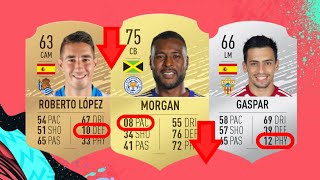 FIFA 20 Top 5 Lowest Stats for Every Stat | PAC, SHO, PAS, ets... |
