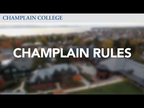 Champlain Rules | Champlain College