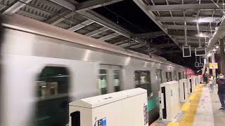 小田急 本厚木 ホームドア稼働前 JR常磐線 E233系 回送