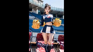 AI LOOKBOOK cheerleader 치어리더  チアリーダー [4k Ai]
