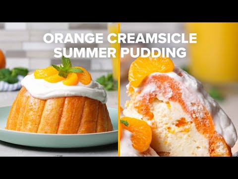 Orange Creamsicle Summer Pudding