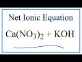 Chemical Reactions and Ionic Equations
