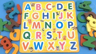 Wooden and Magnetic Alphabet Letters - Education video