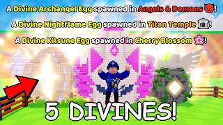 5 Divines Spawned, I got them all (Steal An Egg)