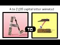 A To Z Animated Alphabet ( Capital Letter). 36Days Of Type Alphabet 2021.