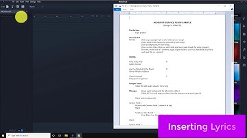 MediaShout 7 - Inserting Lyrics