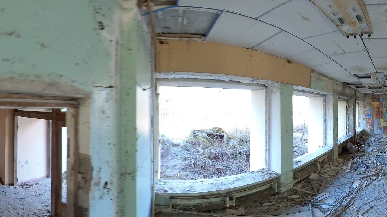 Pripyat Inside the Post office, wall mural YouTube