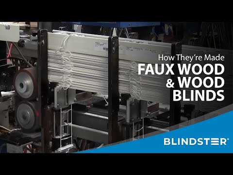 How are Faux Wood Blinds Made? - YouTube Video