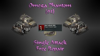 War Commander - Omega Phantom Base (95) Single Attack - Free Repair !!