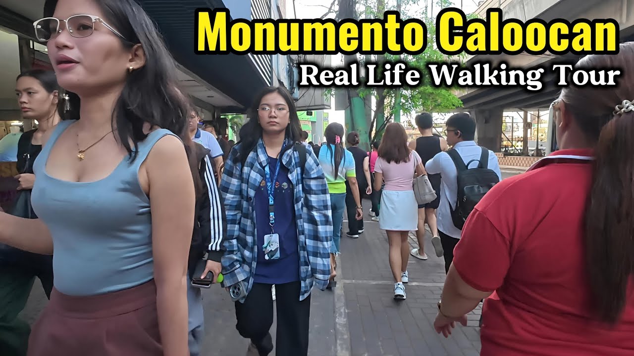 Walking Tour in Monumento Caloocan | Real Life | [4K]