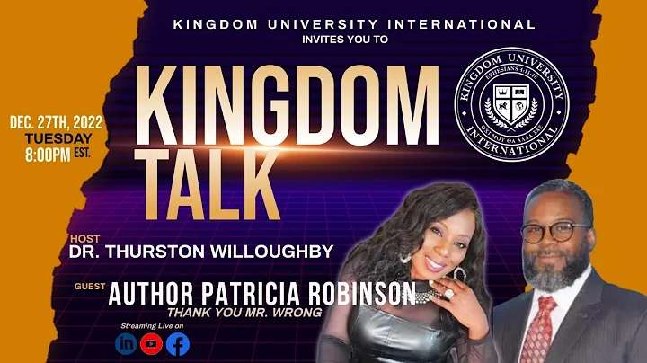 KINGDOM TALK - With special guest Author Patricia ...