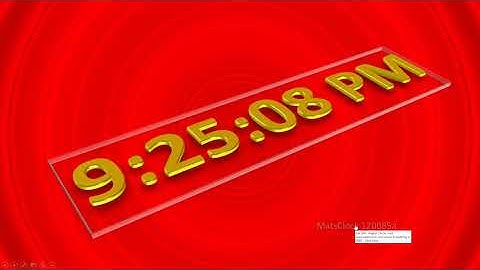 MatsClock 120085a - Free PowerPoint Digital Clock PPT Timer