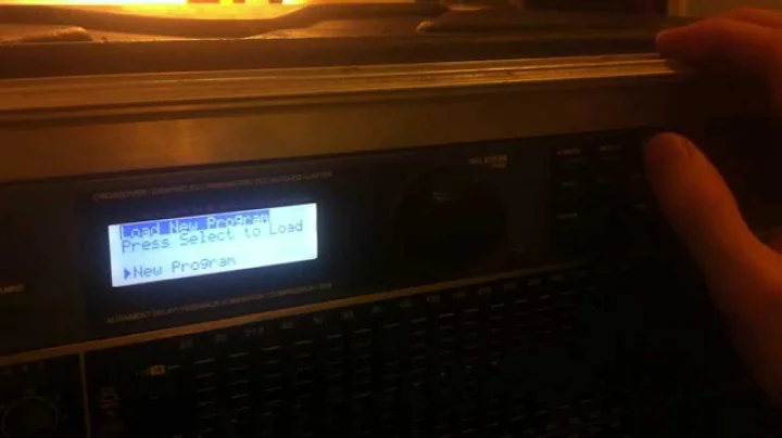 DBX Driverack PA Setup Wizard 2X3 with custom speakers