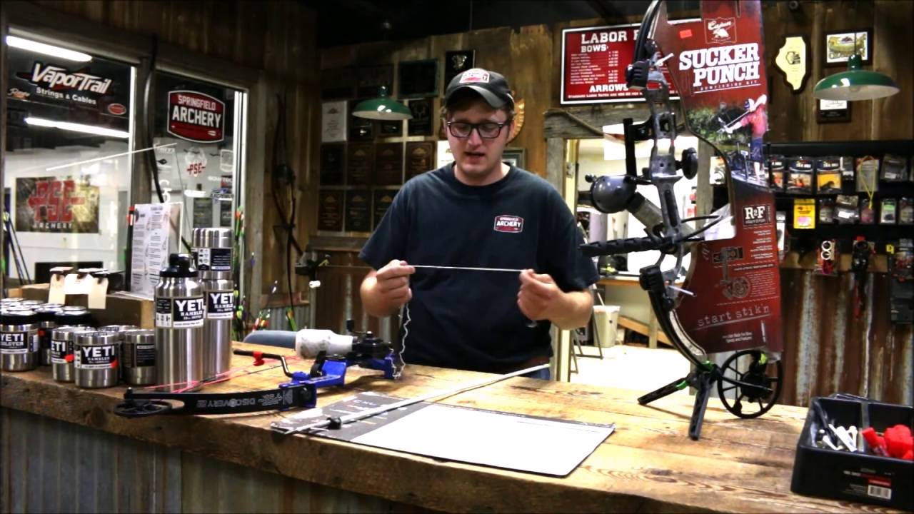 Tying on a bowfishing arrow YouTube