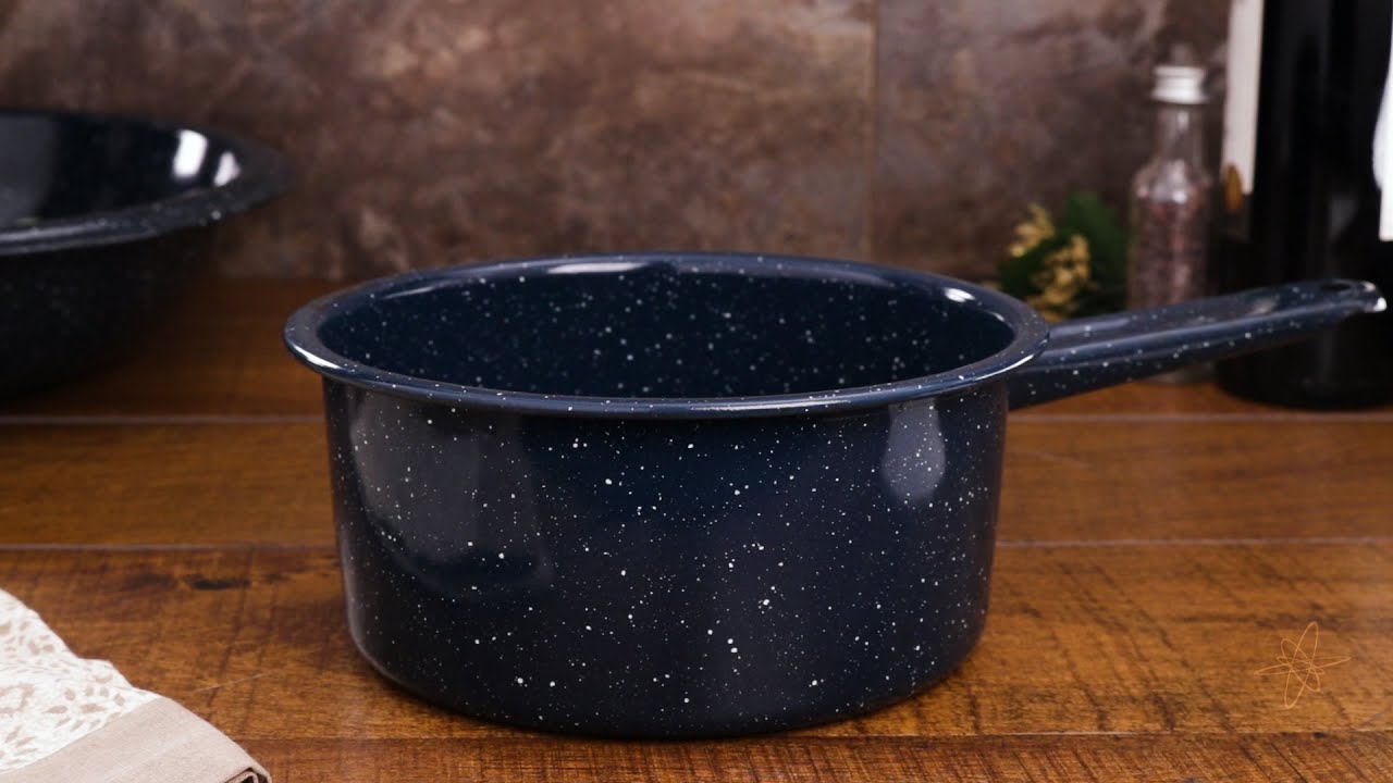 Granite Ware 2QT Open Sauce Pan – Nonstick Porcelain Steel - YouTube