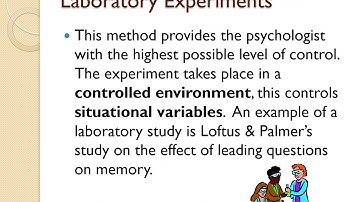 Types of Experiments