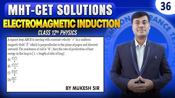 A square loop ABCD is moving with constant velocity 