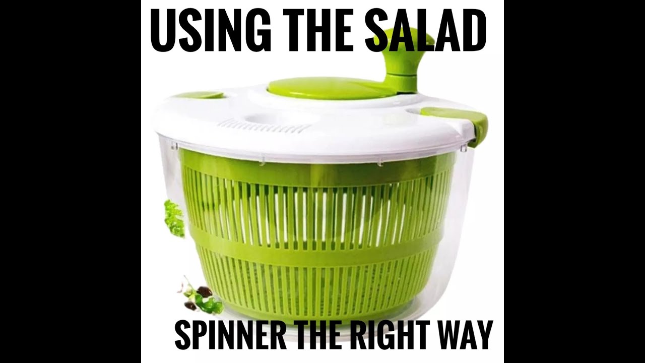How to easily use the Salad Spinner the right way - YouTube
