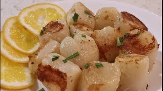 带子怎煮才香又入味，教你一个简单又快速的做法。Cook the scallops quickly and easily.