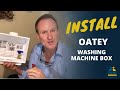 How To Install An Oatey Washing Machine Box