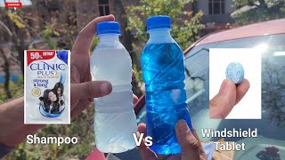 Which is Better: Car Windshield cleaning Effervescent Tablets or Shampoo?
