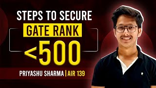 How To Secure Your Position Under Air Rank 500 By Priyanshu Sharma Air 139 