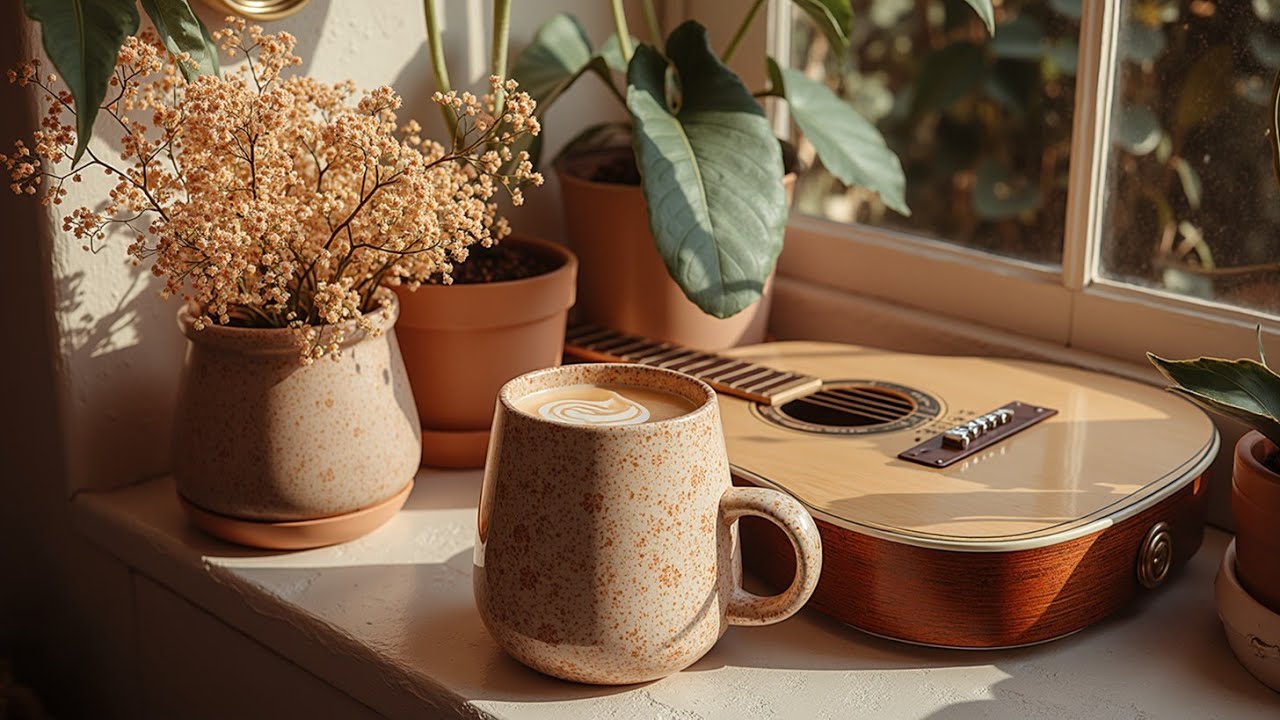 Cozy Winter Morning Guitar Music - Relaxing Acoustic Background for Peaceful Ambiance