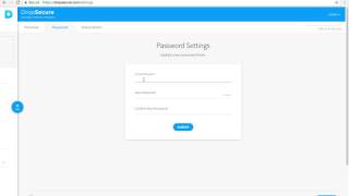Changing DropSecure personal settings and password