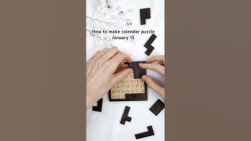 How to make calendar puzzle January 12🧩 #puzzle #calendarpuzzle #adventcalendar #calendar2025 #gift