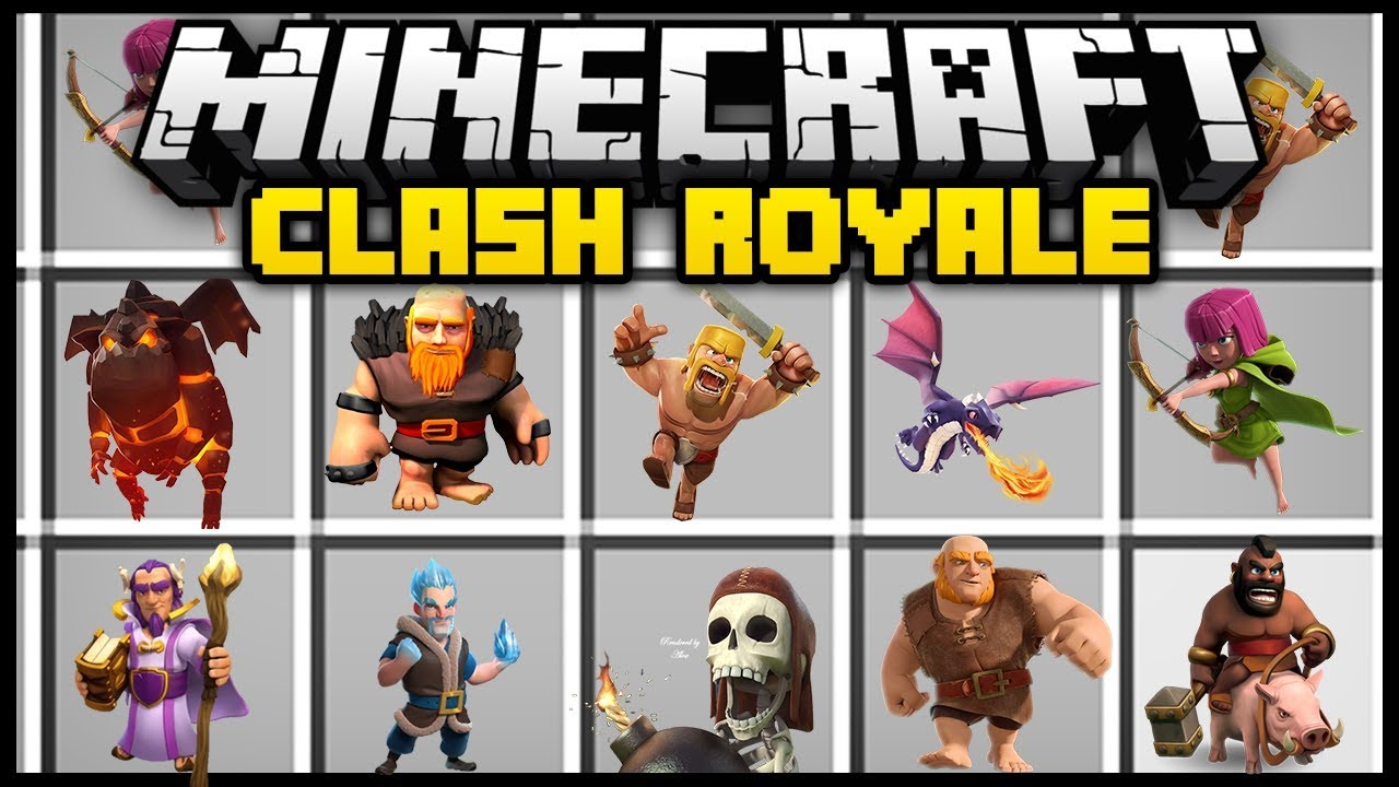 Minecraft Clash Royale Clash Of Clans Mod Mod Showcase Youtube