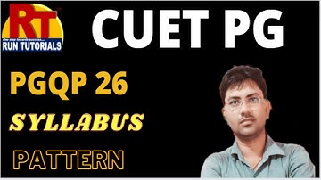 CUET PGQP-26 |MCA entrance Preparation - Course Details and Syllabus Details| RUN TUTORIALS VARANASI